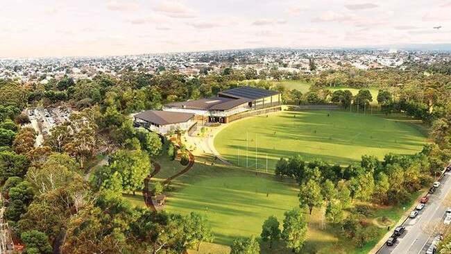 The Adelaide Crows proposed new training facility at North Adelaide.