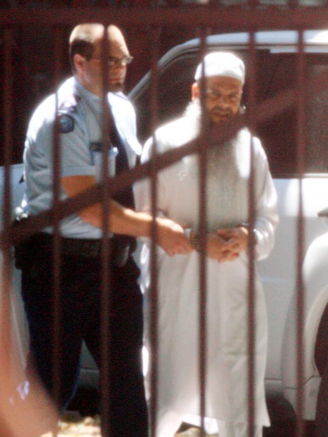 Abdul Nacer Benbrika escorted into court.