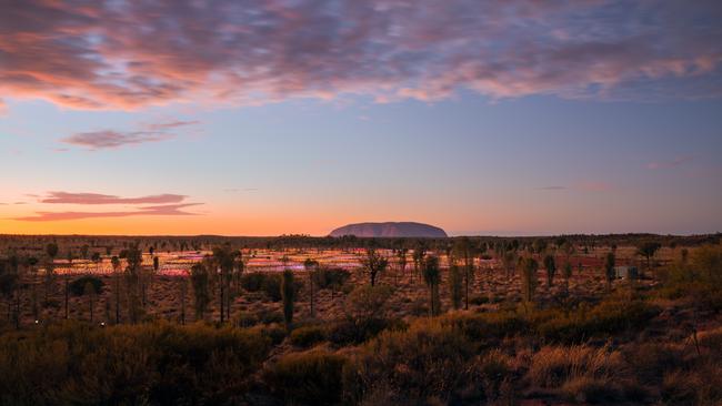 Uluru and the Field of Light.