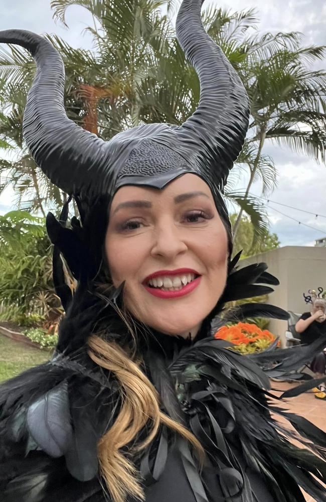 Francesca Webster celebrates Halloween by dressing up as Sleeping Beauty’s Maleficent on October 31, 2024. Picture: Francesca Webster Facebook