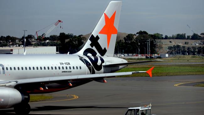 A Jetstar aircraft. Picture: NCA NewsWire / Nicholas Eagar