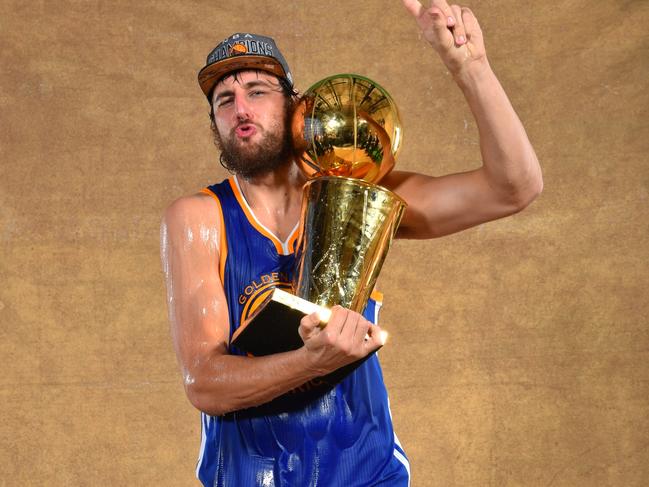 Andrew Bogut won an NBA championship with the Golden State Warriors. Picture: Jesse D. Garrabrant/NBAE via Getty Images.