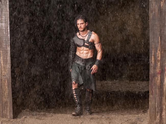 Harington performed all his own stunts as Milo in Pompeii.