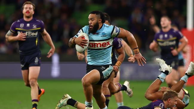 The Sharks are one of just two teams to win in Melbourne this season. Picture: Graham Denholm/Getty Images