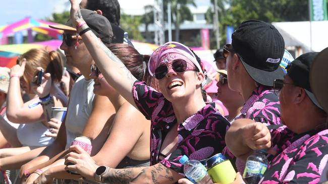 Olivia-Kait Gallegos watching Montaigne at BASSINTHEGRASS 2022. Picture: (A) manda Parkinson