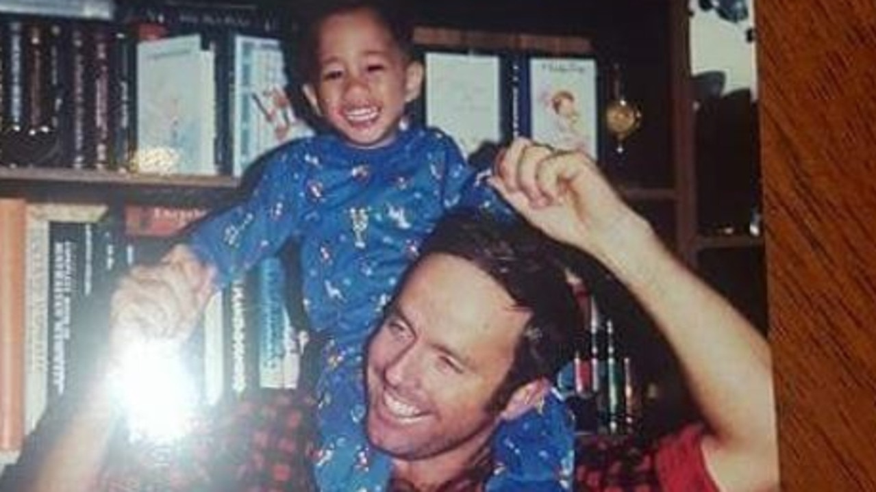 Chris Remkes says he owes everything to his parents. Chris with his dad Mike as a youngster: Photo: (@chrisremkes1) Instagram