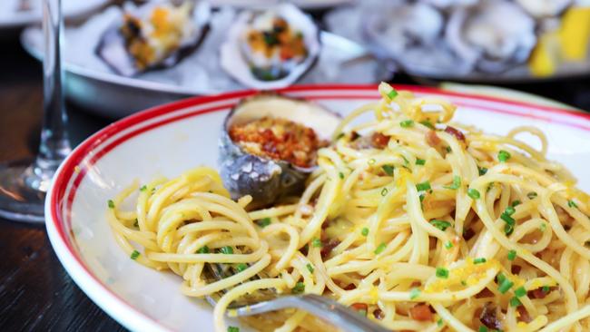 Spaghetti carbonara. Picture: Jenifer Jagielski