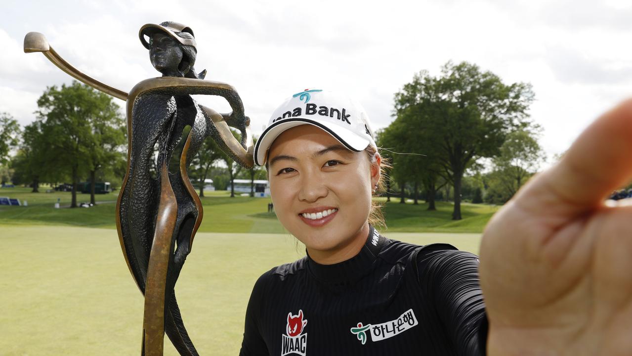 Minjee Lee after winning the Founders Cup. Picture: Sarah Stier/Getty Images