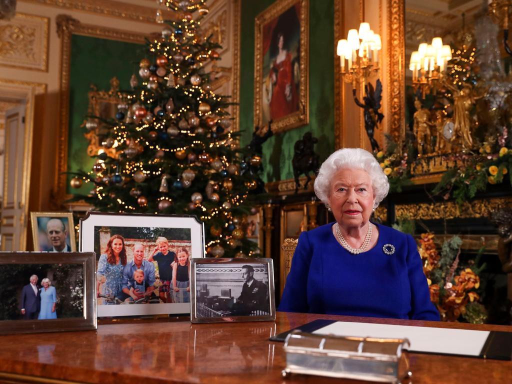 There was no sign of the Sussex family in the Queen’s Christmas message. The couple also opted to spend their first Christmas with Archie in Canada. Picture: Steve Parsons / POOL / AFP.