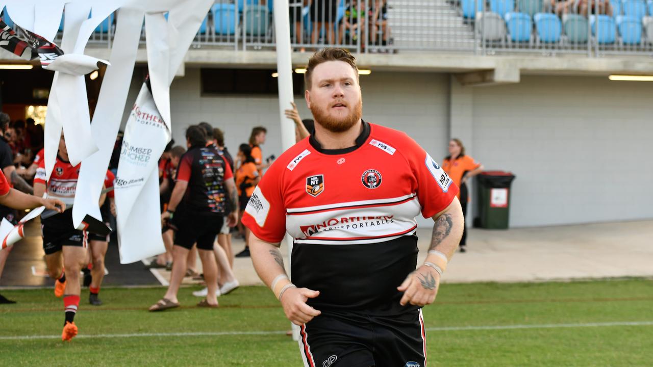 Dillan Vanderburg as the Litchfield Bears take on Northern Sharks in the 2023 NRL NT grand final. Picture: Pema Tamang Pakhrin