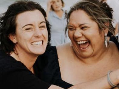 Donna Bradbury with her sister Natasha Ryan, who is also known as Tash Black. Photo: Facebook.