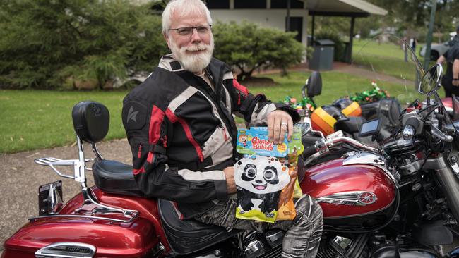 Chris Turl from Oakey at the Downs Motorcycle Sport Club 2024 toy run. Sunday, December 15, 2024. Picture: Christine Schindler