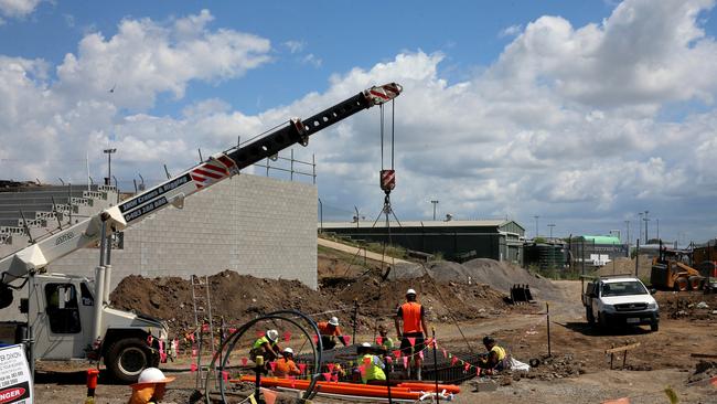 Construction of Stage 1 of Dolphin Stadium. Picture: Chris Higgins