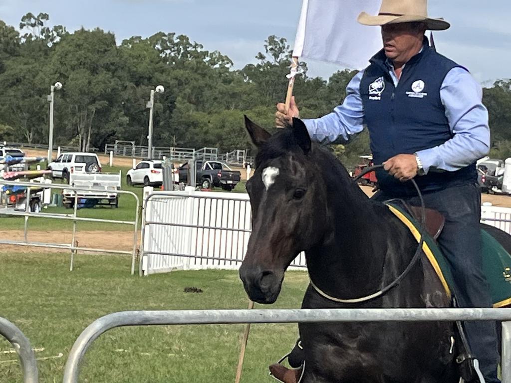 Renowned horseman Guy McLean competing in an event at the Fraser Coast Show.