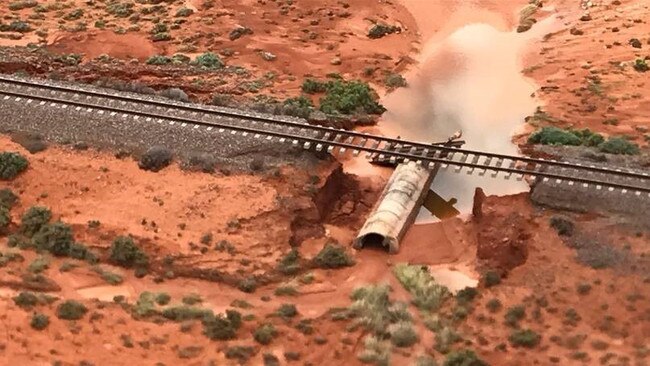 Floods in South Australia closed the Alice Springs to Darwin railway