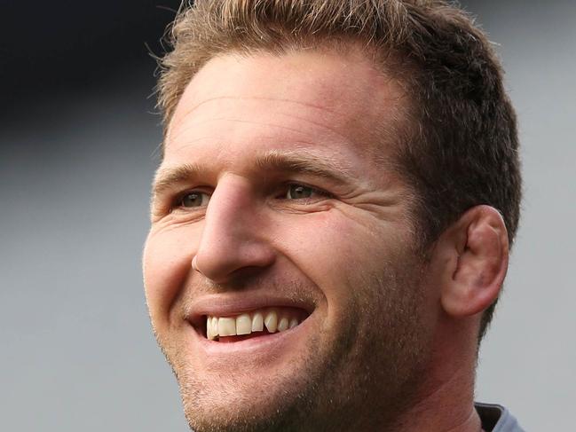 New Zealand All Black's captain Kieran Read smiles during the captain's run at Eden Park in Auckland on June 7, 2013. France will play three Test matches against New Zealand's All Blacks, the first at Eden Park on June 8. AFP PHOTO / Michael Bradley