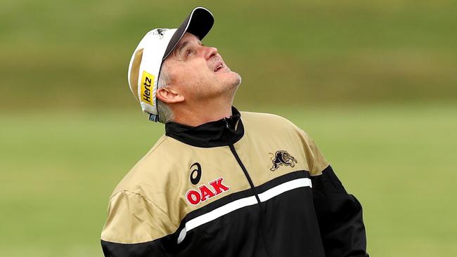 Coach Anthony Griffin during the Penrith Panthers training session at Penrith Panthers league  academy , Penrith .Picture : Gregg Porteous