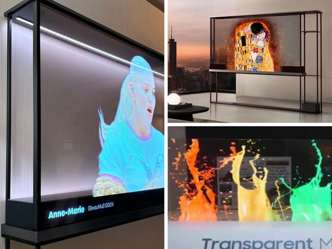 LG Signature OLED T transparent television debuted at CES 2024 in Las Vegas