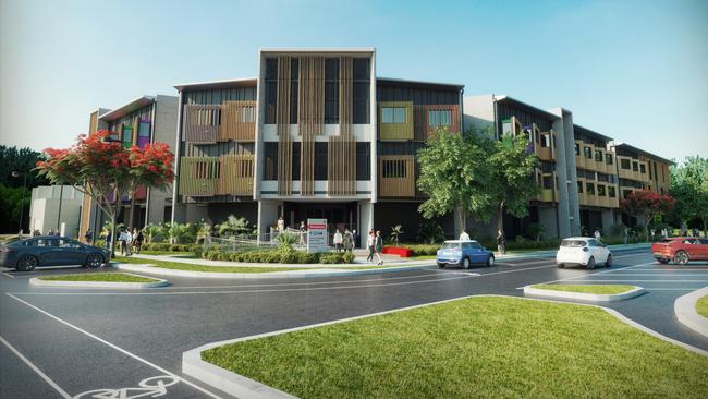 An artist impression of the $70m mental health unit under construction in Cairns. Picture: Supplied