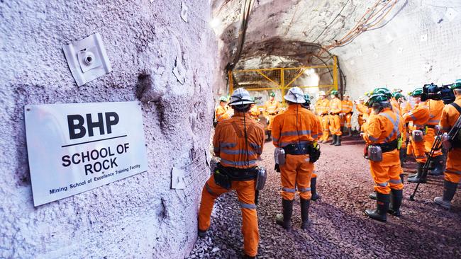 The Olympic Dam mine in South Australia. Picture: AAP