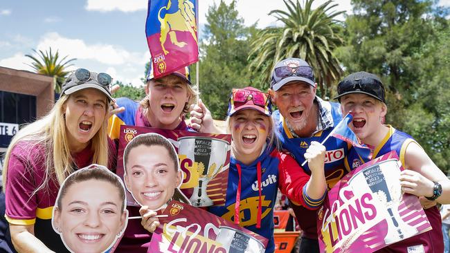 The Lions fans are out and about. Picture: Ian Currie