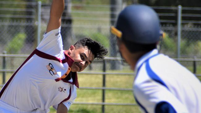 Matt Dalton bowling in his senior representative debut for Clarence River in the North Coast Cricket Council North Coast Premier League One-Day clash against Harwood at McKittrick Park on Sunday, 15th November, 2020. Photo Bill North / The Daily Examiner