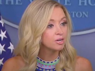 White House press secretary Kayleigh McEnany has clashed with reporters during a press conference. Picture: Fox News