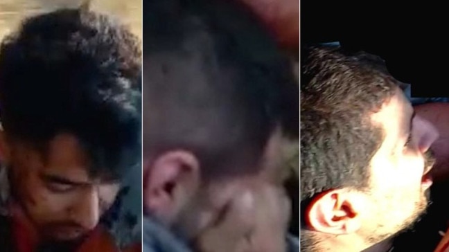 The three Israeli hostages seen in the video are (L to R): Hersh Goldberg-Polin, Eliya Cohen and Or Levy,