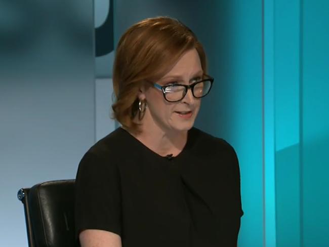 Leigh Sales on 7.30. Picture: ABC 7.30