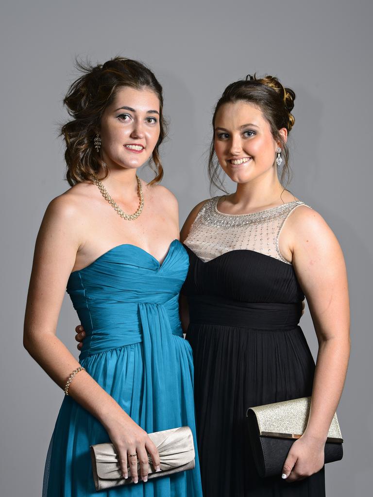 Sarah Douglas and Jessica Wilson at the 2014 Good Shepherd Lutheran College formal at the Darwin Convention Centre. Picture: NT NEWS