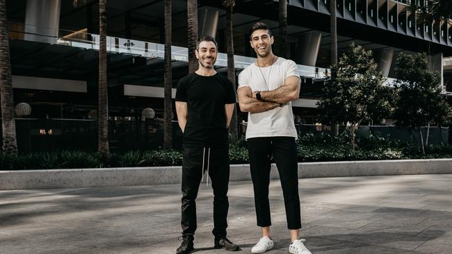 LilyMu 's Jorge Farah and Ibby Moubadder at Parramatta Square.