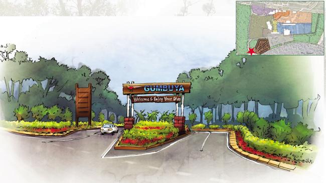 Artist impression of the redevelopment of Gumbuya Park.