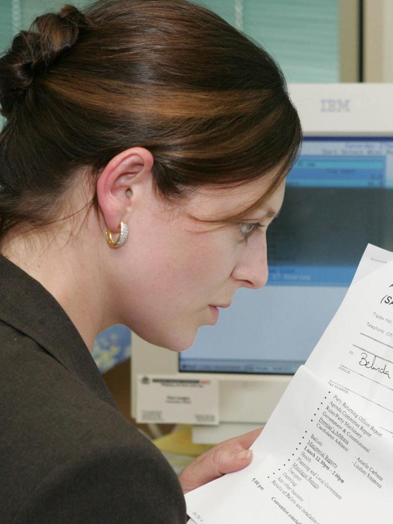 Belinda Heggen during her days as a journalist at the Sunday Mail.