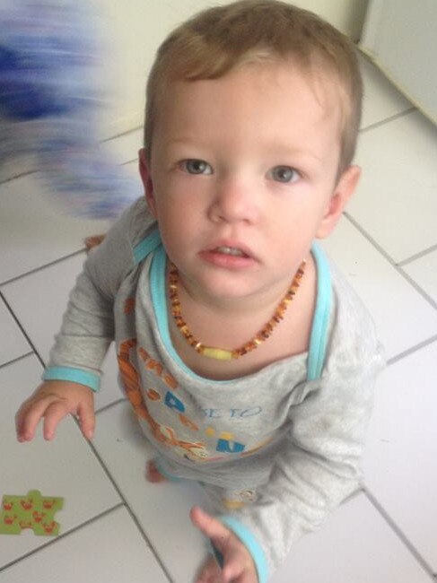 Mason Lee died at his Caboolture home from peritonitis, caused by a ruptured small intestine.