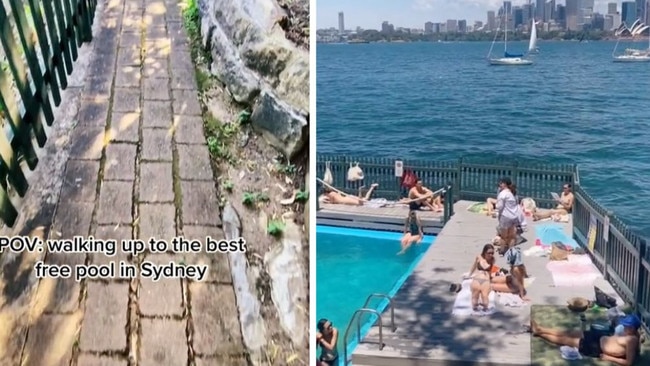 Why locals are mad about this secret swim spot. Picture: TikTok