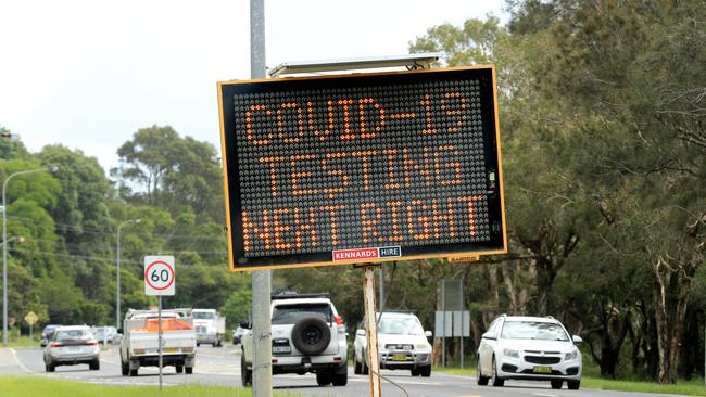 Pop up testing clinics have been established in Byron Bay. Picture: NCA NewsWire / Scott Powick