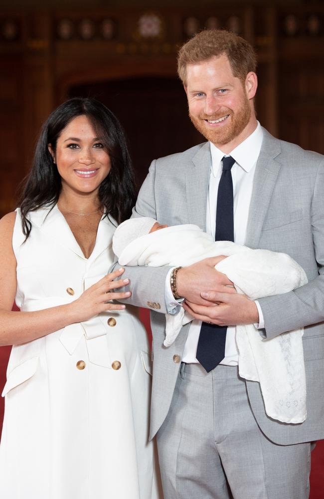 Baby Archie has joined his parents on the African tour. Picture: Getty