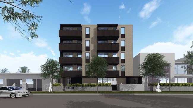 An artists impression of Mission Australia's planned social housing development on Duke St, Coffs Harbour.