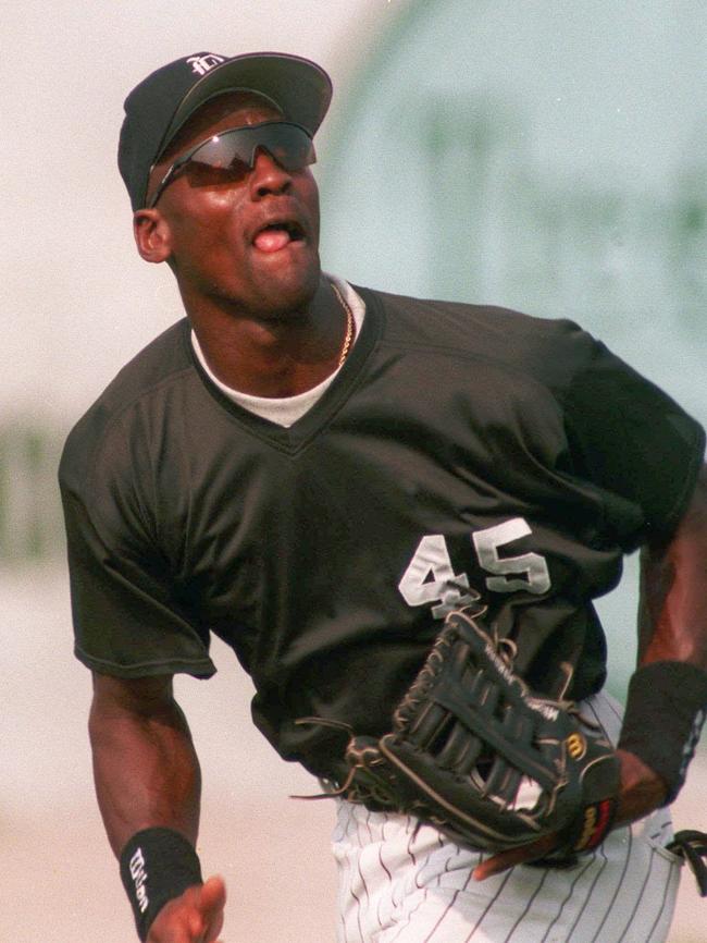 Jordan played a season with minor league team the Birmingham Barons. Picture: AP