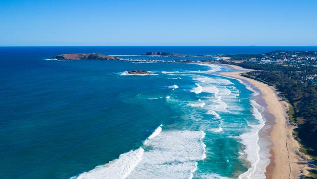 An aerial View of Park Beach and Coffs Harbour Marina. Picture: File