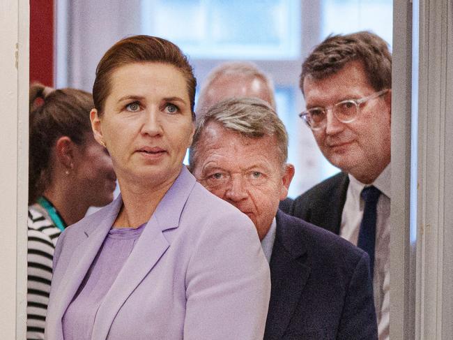 Danish Prime Minister Mette Frederiksen had a “horrendous” phone call with Donald Trump. Picture: AFP