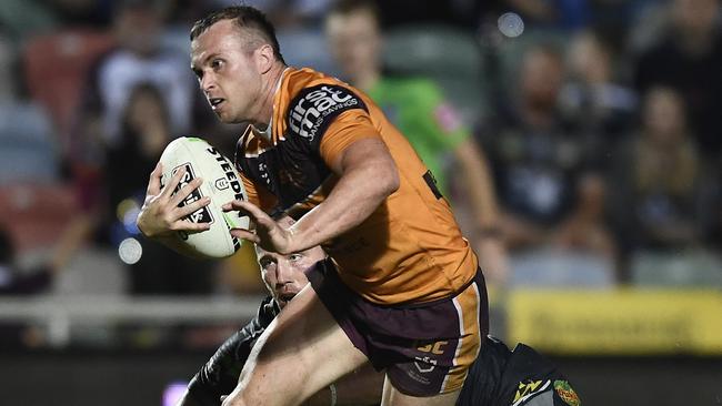 Jake Turpin was one of four halfbacks used by the Broncos last season. Picture: Ian Hitchcock/Getty Images