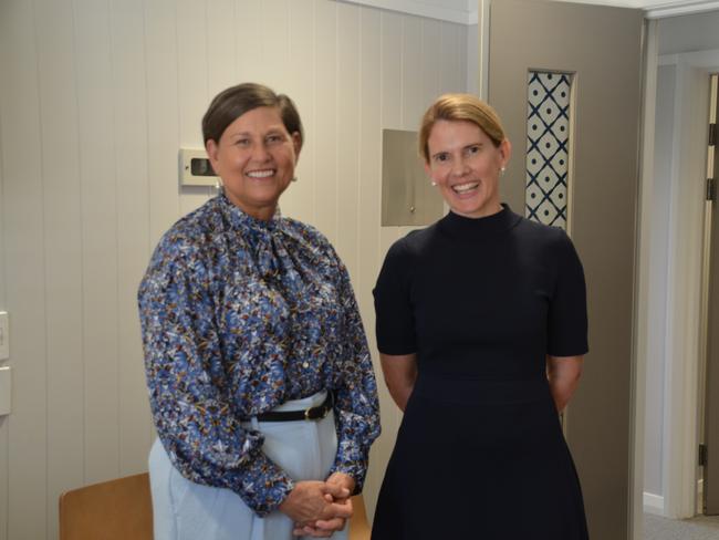 Mundingburra MP Janelle Poole with Cranbrook Medical Owner Dr Naomi Gleadow. Picture: Nikita McGuire