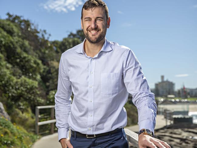 Andrew Bogut at South Bondi on the 20th of May. Picture: Adam Yip