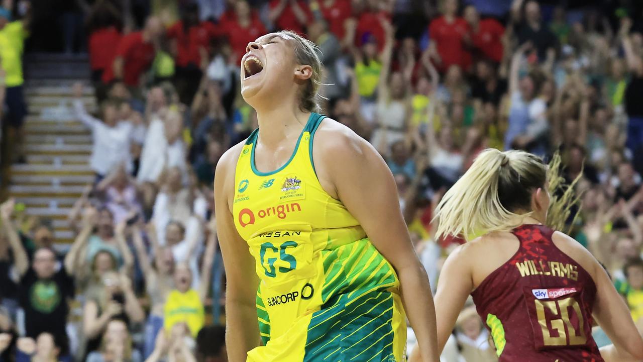 Donnell Wallam won the game for the Diamonds on debut. (Photo by Mark Evans/Getty Images)