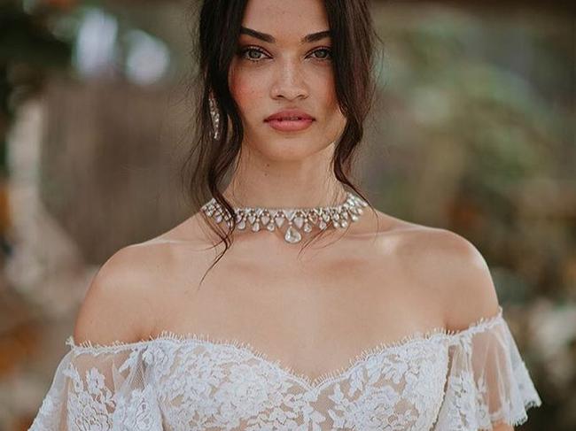 Shanina Shaik wearing her Ralph &amp; Russo wedding dress. Source: Instagram