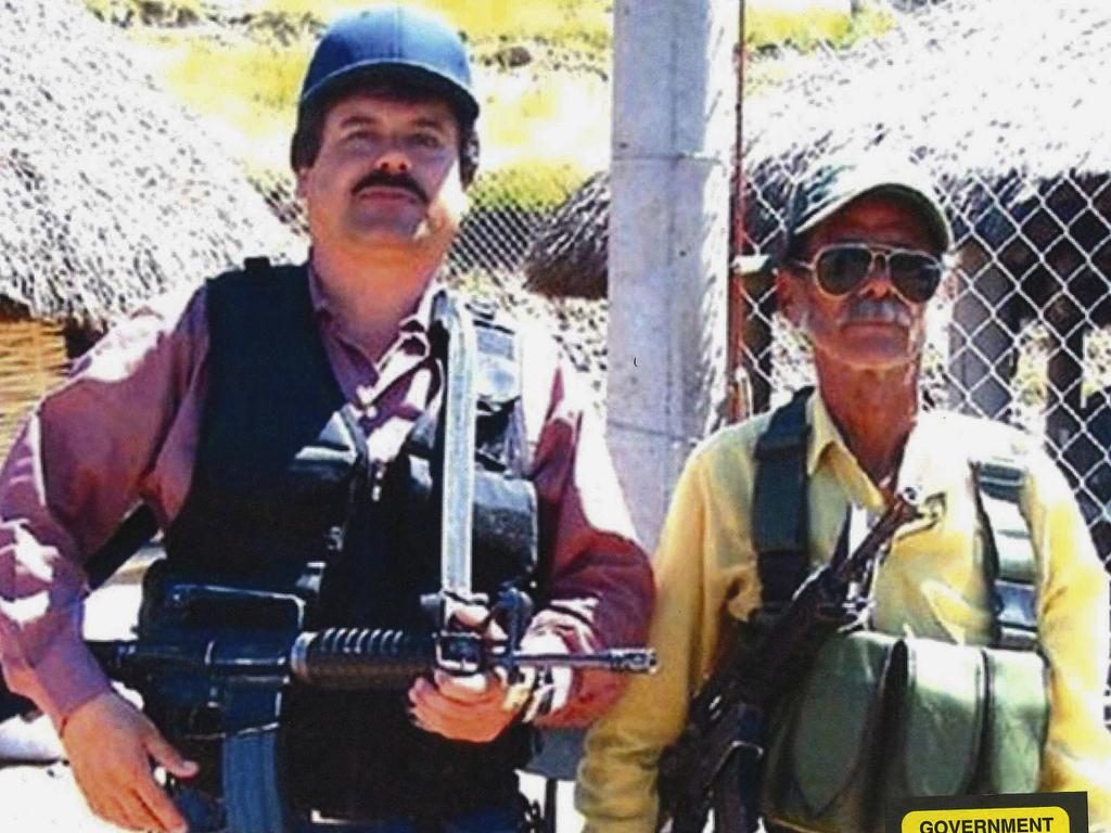 Joaquin "El Chapo" Guzman, left, was ultimately caught but ended up escaping from a Mexican prison. He was recaptured and sent to the US in 2017. Picture: Supplied