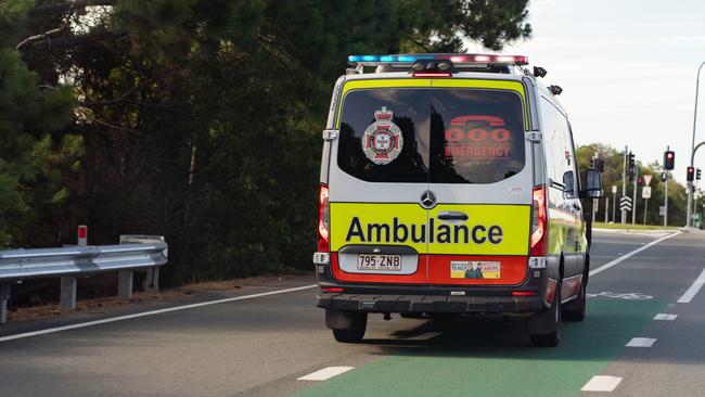 Paramedics responding to three car crash.