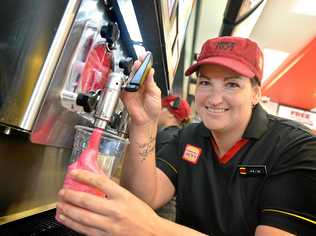 Heidi Robertson Team Leader from Hungry Jacks. Picture: Renee Albrecht