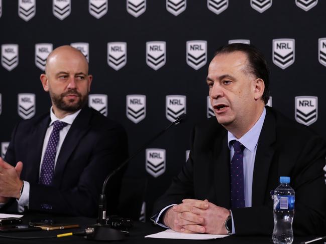 NRL CEO Todd Greenberg was reportedly left out of the meetings.